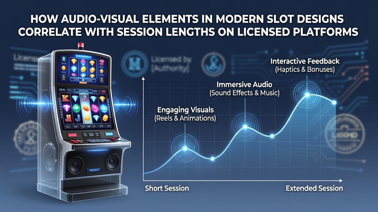 Darstellung moderner Slot-Designs mit integrierten Audio- und visuellen Effekten auf lizenzierten Plattformen