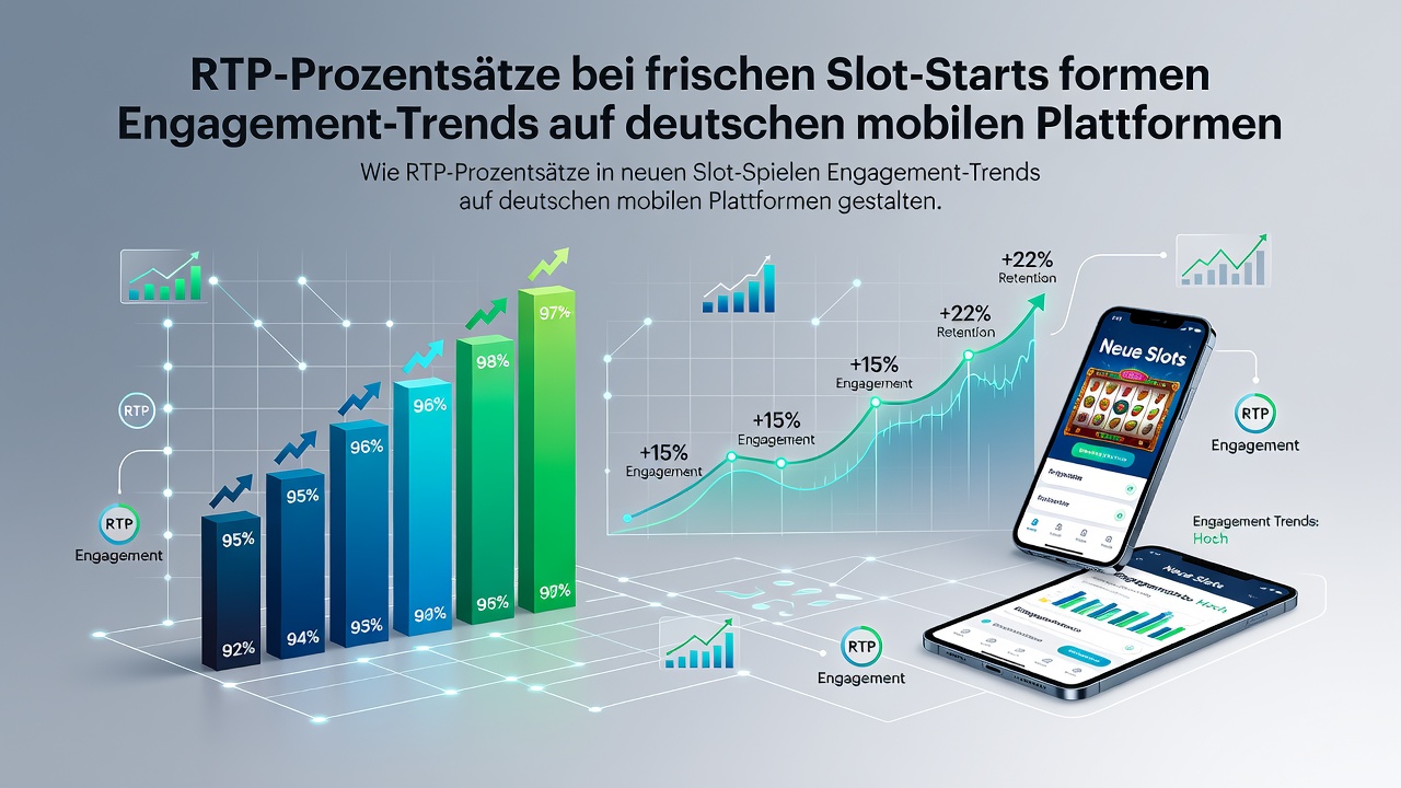 Grafik mit Engagement-Kurven und RTP-Vergleichen auf deutschen mobilen Casino-Plattformen